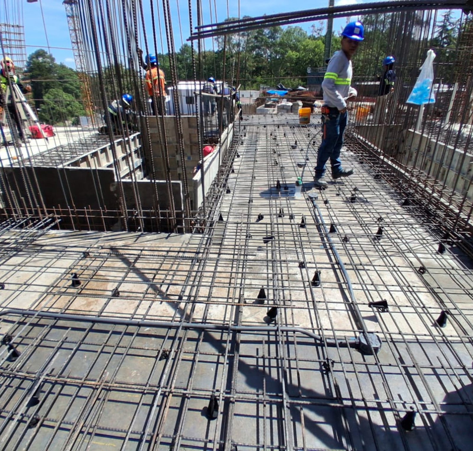 Canalización eléctrica embebida en losa de entrepiso - Proyecto Terrasse